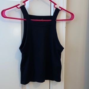 Cropped Ribbed Knit Cami